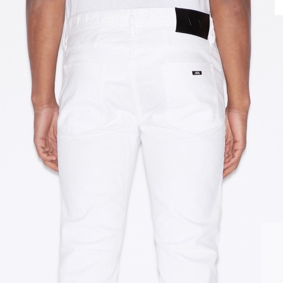 Size31x32 Armani Exchange White J13 SLIM-FIT JEANS - Picture 5 of 7